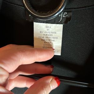 Blazer with vest inside women's plus